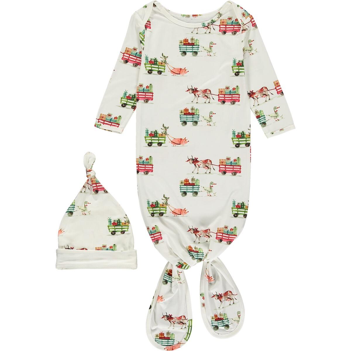 On the Farm Cart Gown/Hat