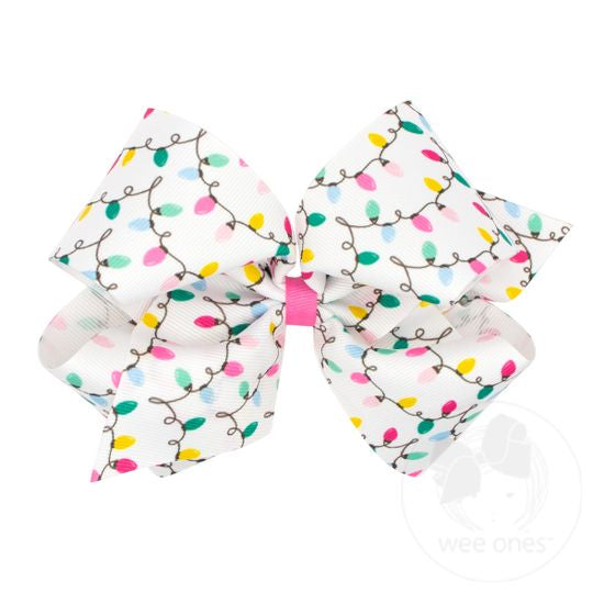 Holiday Themed King GG Print Bow