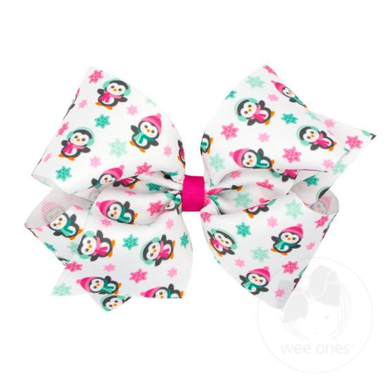 Holiday Themed King GG Print Bow