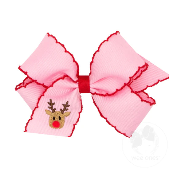 Moonstitch King Holiday Emb. Bow