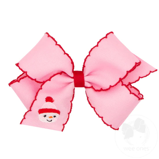Moonstitch King Holiday Emb. Bow