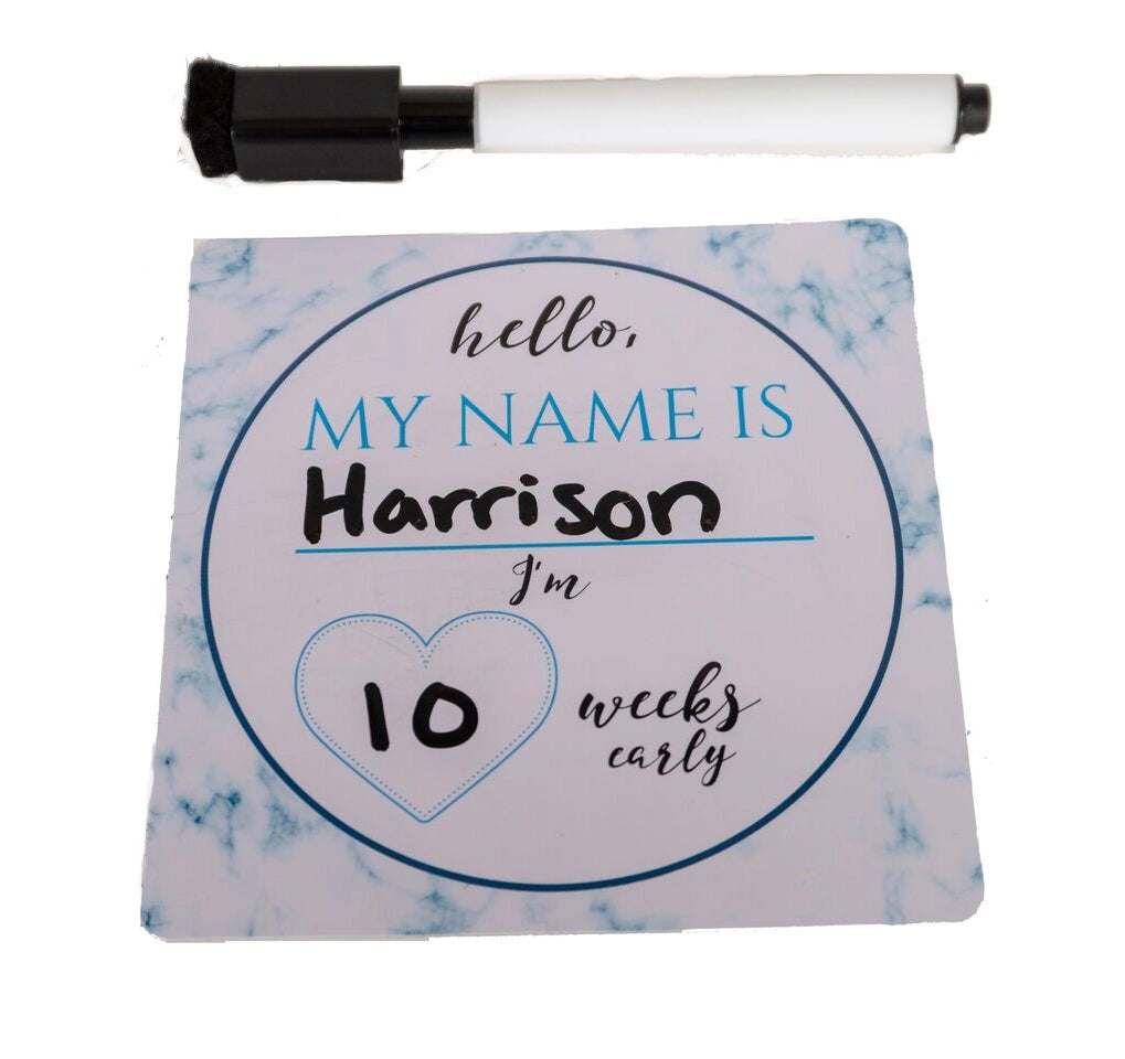 Boy NICU Milestone Cards