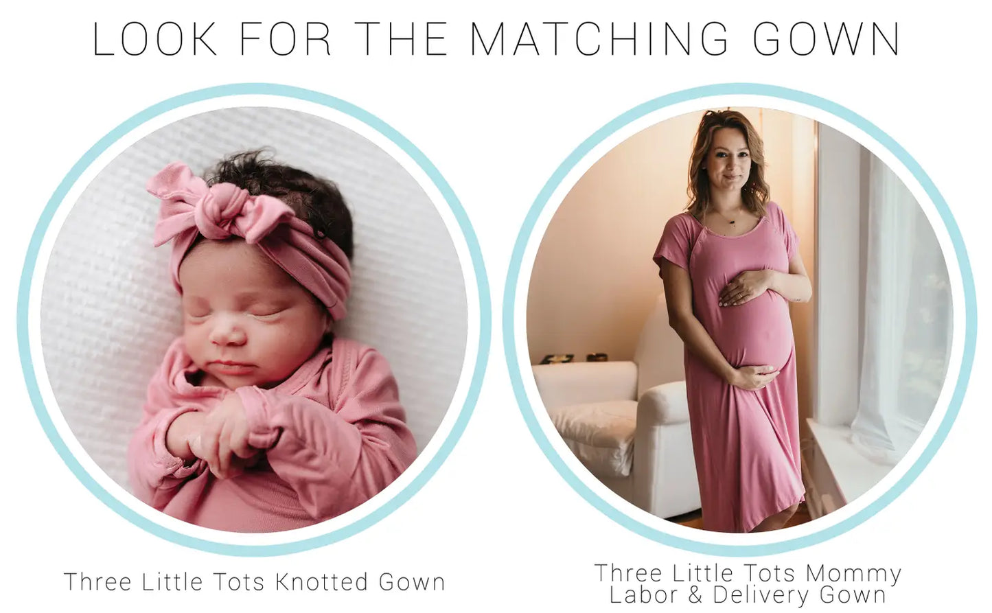 Rose Mommy Labor and Delivery/ Nursing Gown