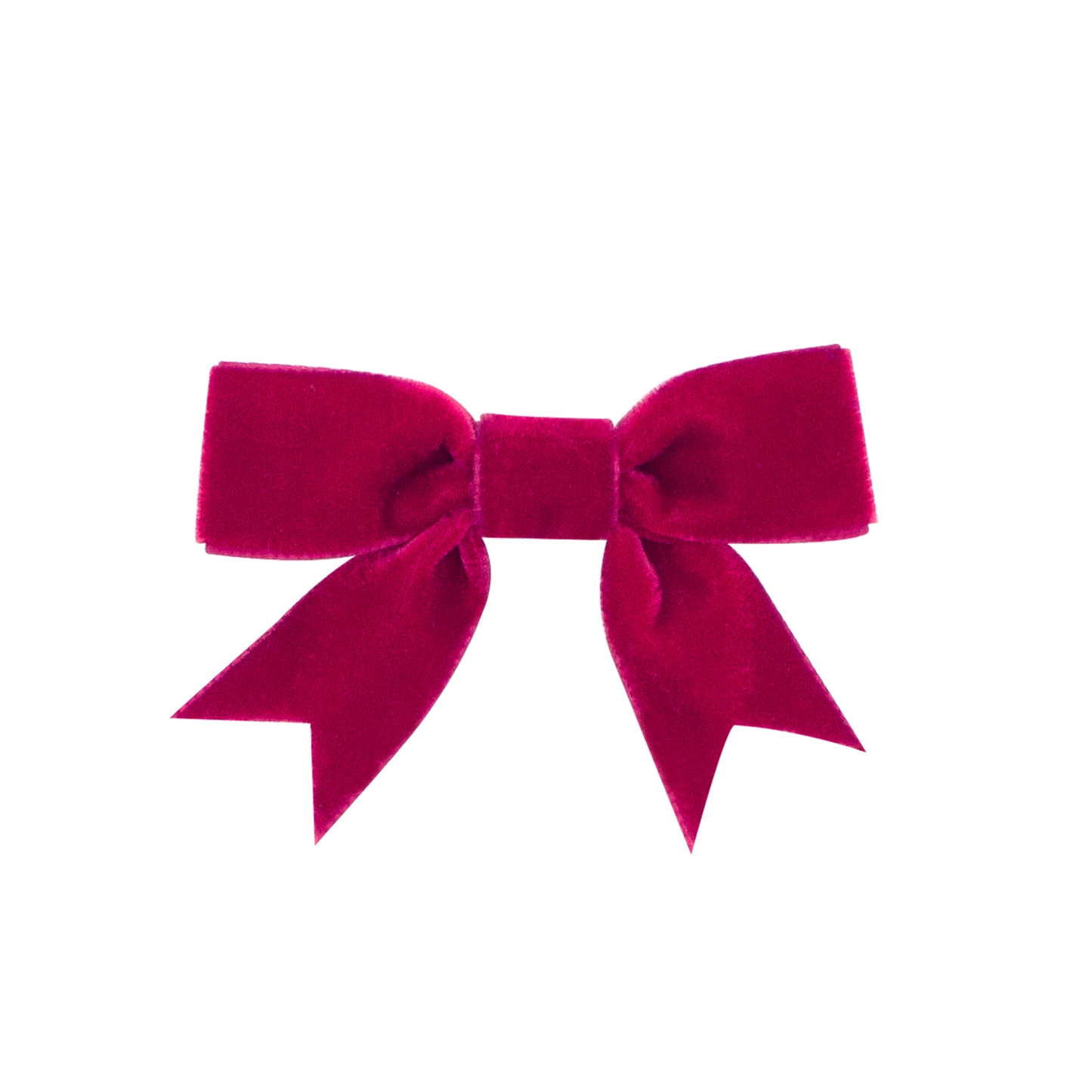 Velvet Bow w/Fancy Tails