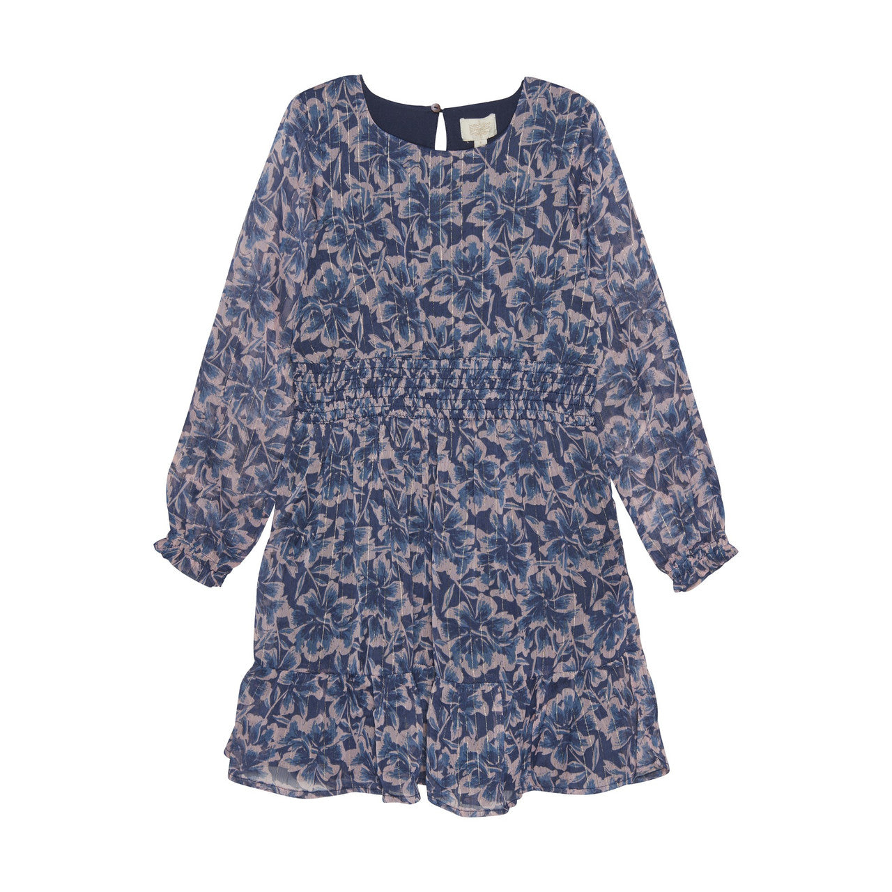 Indigo Flower Dress