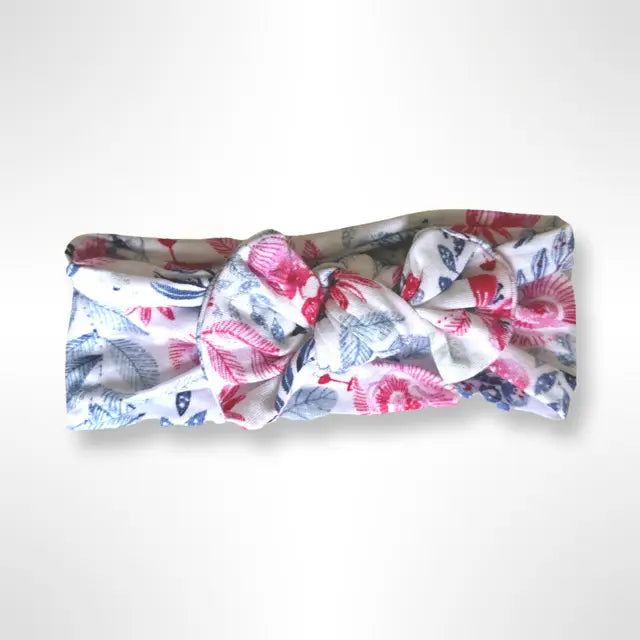 Bloom Knotted Baby Gown/ Headband Set