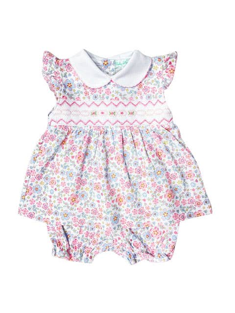 Large Flower Print Pima Cotton Dress Set