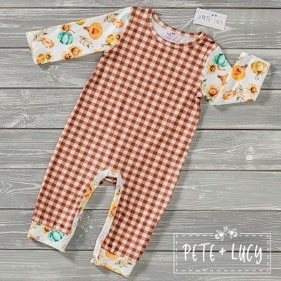 Pumpkin Love Boy's Romper