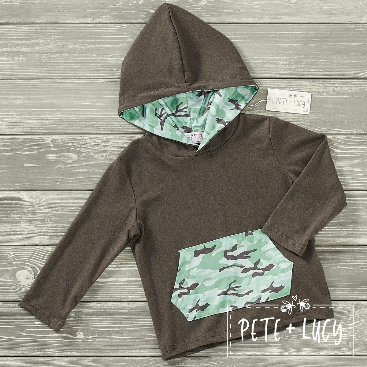 Grey Camo Boy Hoodie