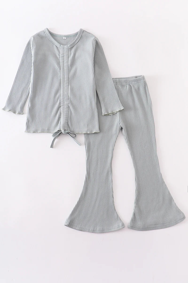 Ribbed Bell Pants Set