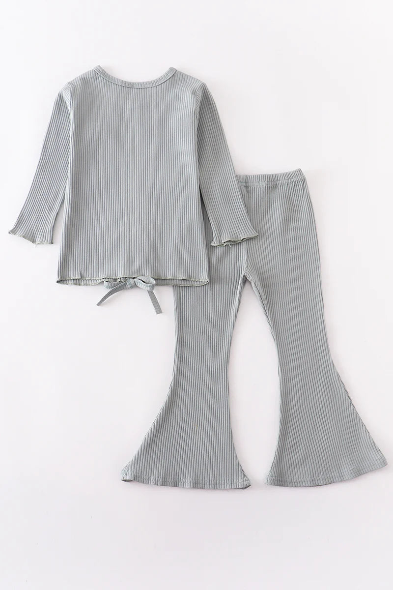 Ribbed Bell Pants Set