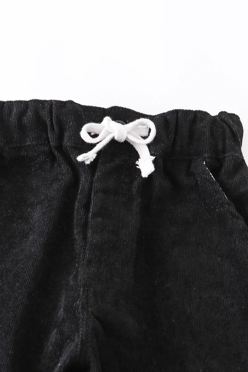 Black chino pants