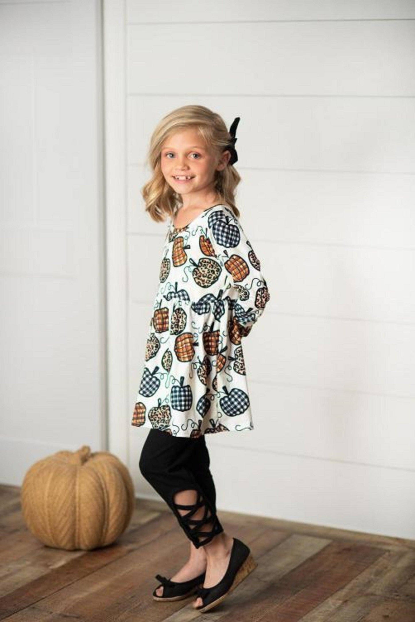 Leopard Pumpkin Fall 2 Pc Pant Set