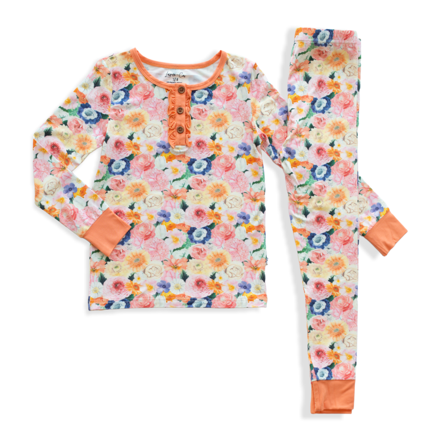 Melitta Bamboo Ruffle 2-Piece Long Sleeve Set