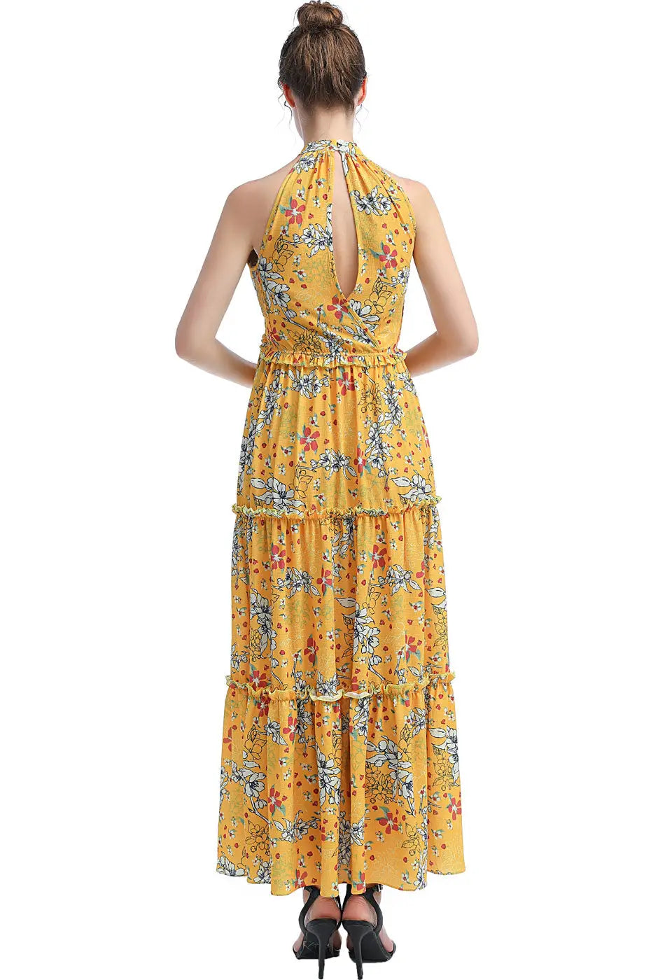 Soleil Maternity Floral Print Maxi Dress