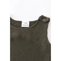 Black stripe baby romper