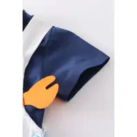 Blue Striped Crab 2 PC Applique Set