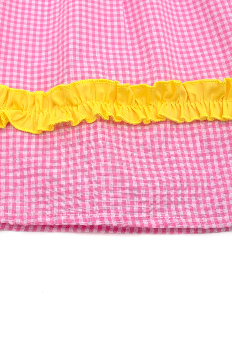 Pink Pencil Smocked Dress