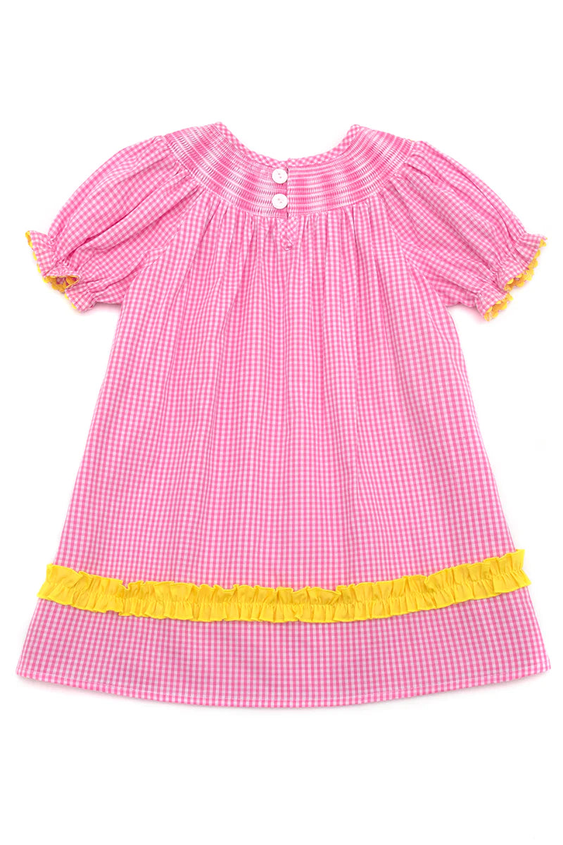 Pink Pencil Smocked Dress
