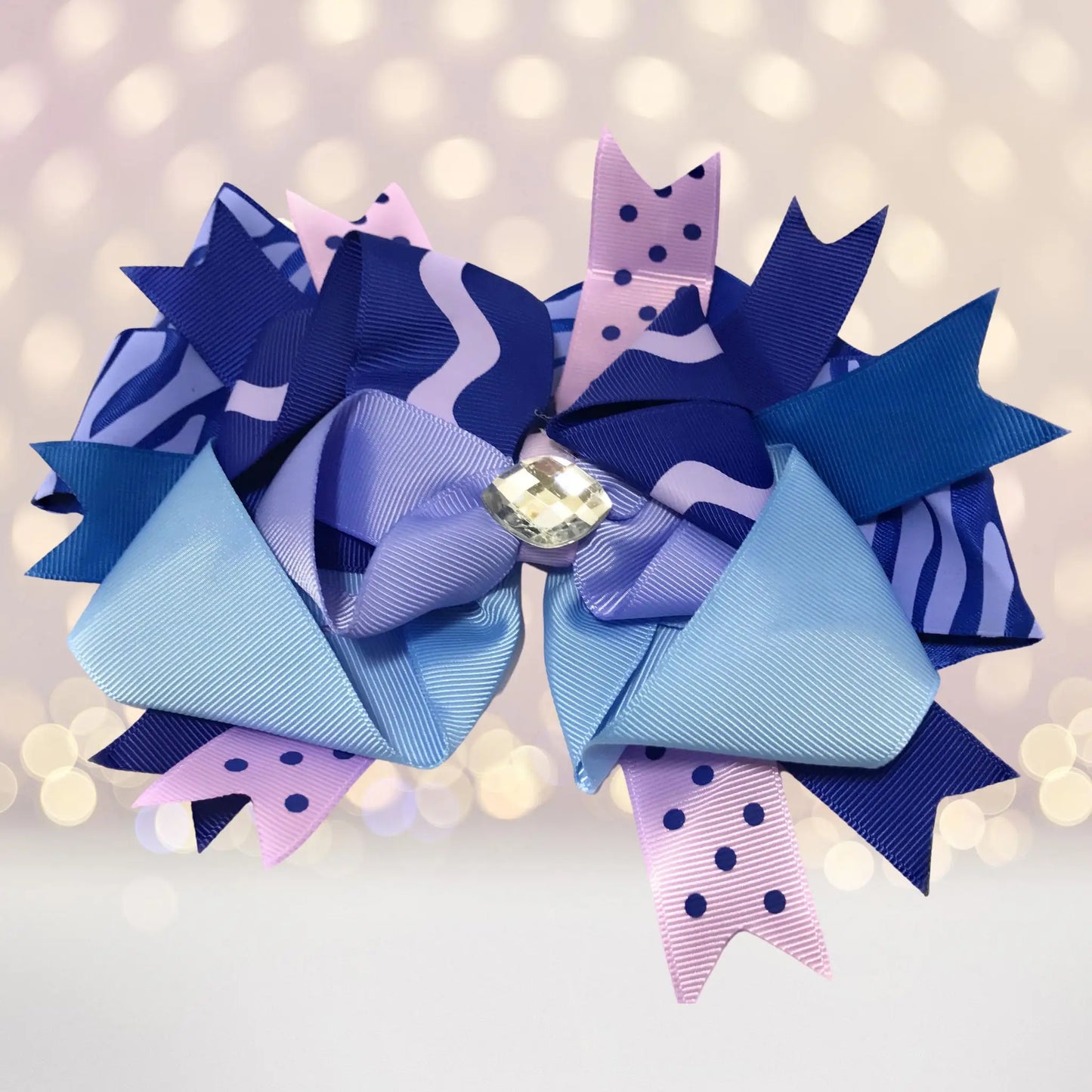 Jumbo Boutique Hair Bow with Bling Stone