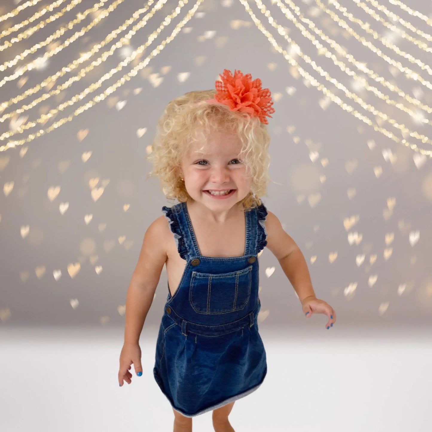 Girls Rugged and Rustic Lace Flower Headband