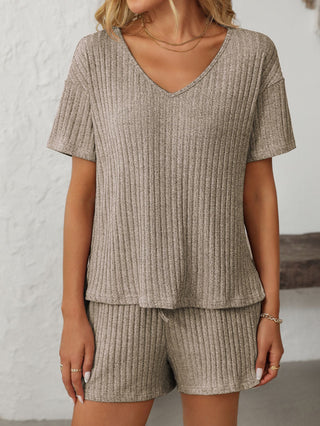 PREORDER: RERUN The Becca Ribbed Tee and Short Set 5.12.25 osym
