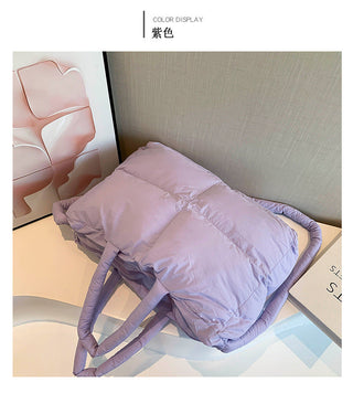 RTS: The Blake Quilted Grid Puffer Tote