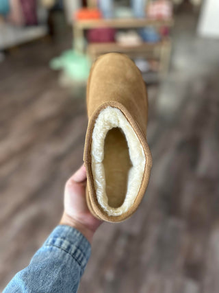RTS: Faux Fur Lined Shortie Boots-