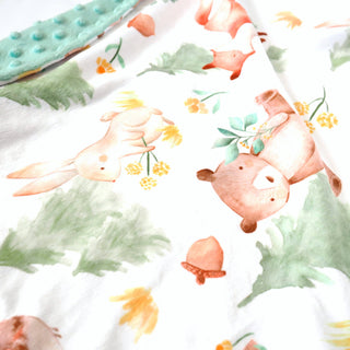 Minky Blanket - Forest Friends