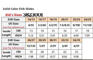 RTS: Kids and Adult Print EVA Slides-