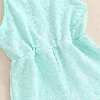 RTS: The Leighann Flower Texture Romper-