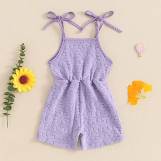 RTS: The Leighann Flower Texture Romper-