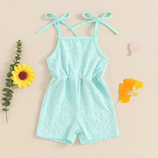 RTS: The Leighann Flower Texture Romper-