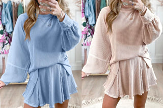 PREORDER: The Loki Ribbed Long Sleeve and Skort Set 5.5.25 osym