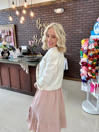 DUSTY ROSE CROCHET DRESS - WOMENS