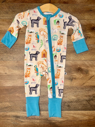 PURRFECT PETS ZIPPER ROMPER