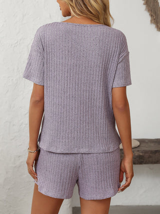 PREORDER: RERUN The Becca Ribbed Tee and Short Set 5.12.25 osym