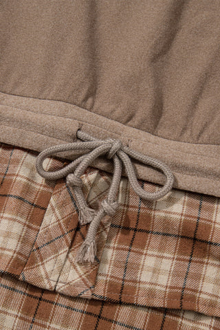 RTS: The Kelli Layered Knit and Flannel Top-