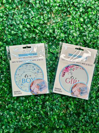 Girl NICU Milestone Cards