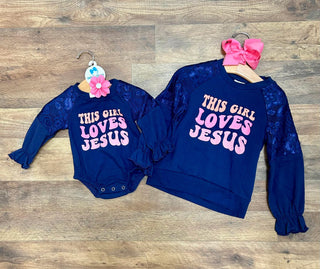 This Girl Loves Jesus Romper