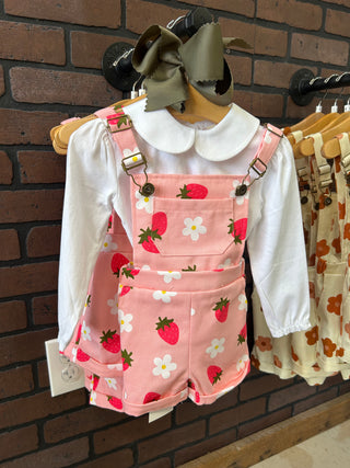 PINK STRAWBERRY OVERALL (shirt sold separately)