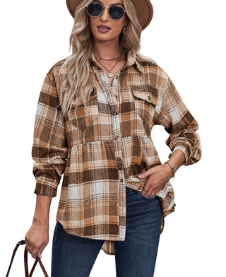 RTS: Babydoll Fit Lightweight Flannel-