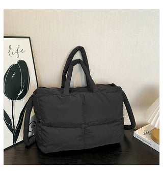 RTS: The Blake Quilted Grid Puffer Tote