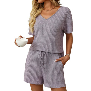 PREORDER: RERUN The Becca Ribbed Tee and Short Set 5.12.25 osym