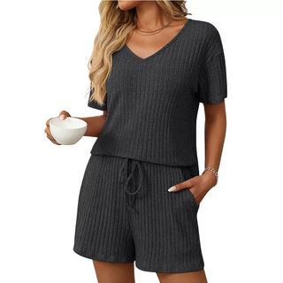 PREORDER: RERUN The Becca Ribbed Tee and Short Set 5.12.25 osym