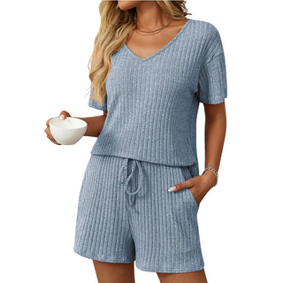 PREORDER: RERUN The Becca Ribbed Tee and Short Set 5.12.25 osym