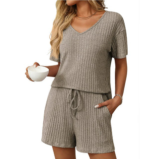 PREORDER: RERUN The Becca Ribbed Tee and Short Set 5.12.25 osym