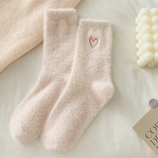 rts: Fuzzy Valentine Heart Socks