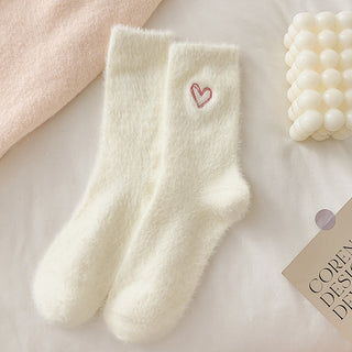 rts: Fuzzy Valentine Heart Socks