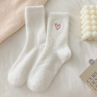 rts: Fuzzy Valentine Heart Socks
